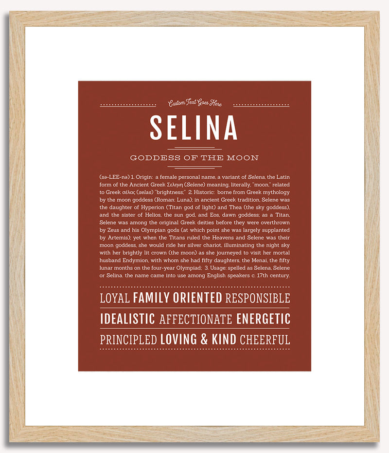 Selina | Name Art Print