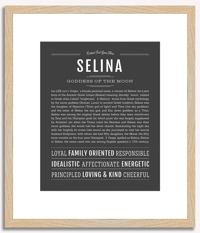 Selina | Name Art Print