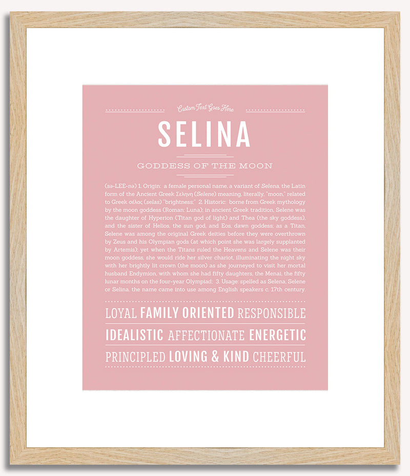 Selina | Name Art Print