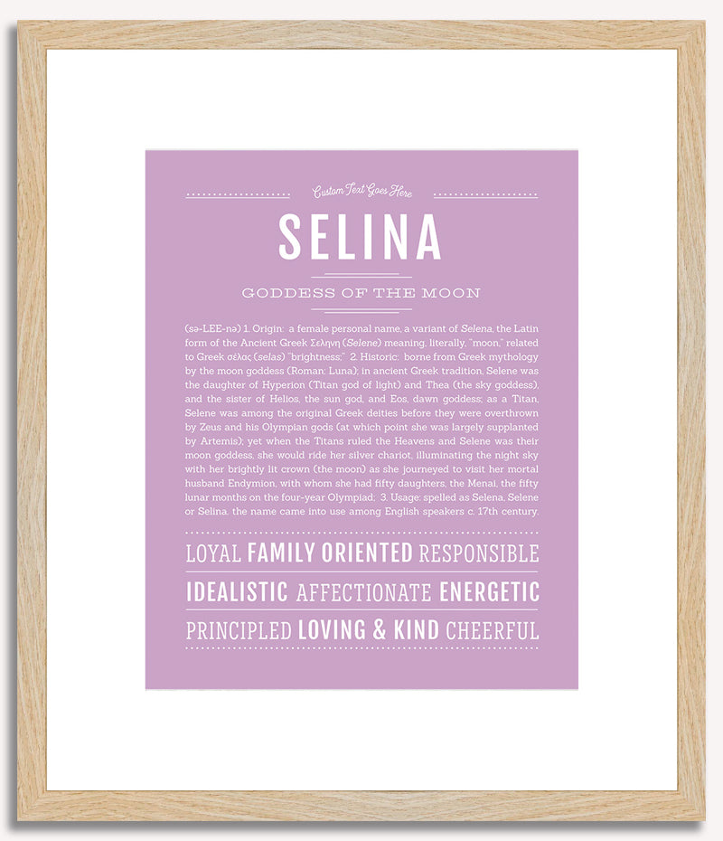 Selina | Name Art Print