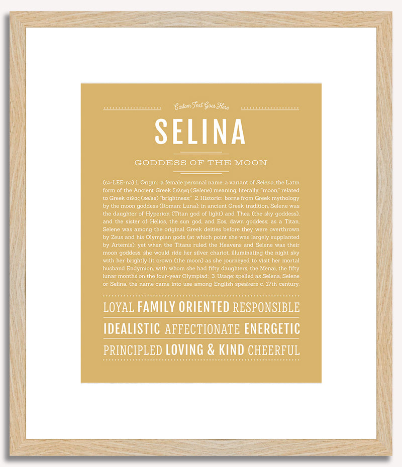 Selina | Name Art Print