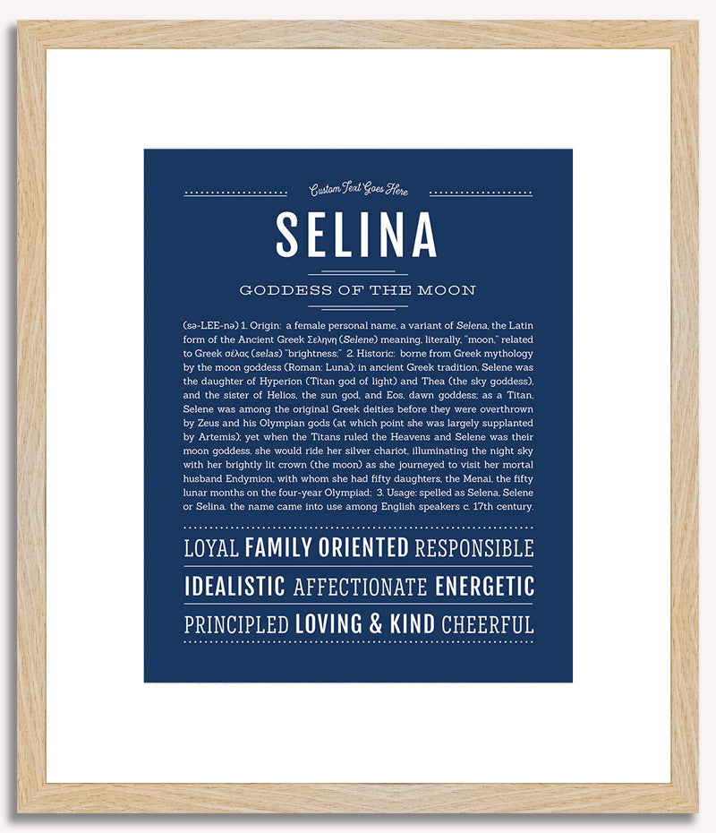 Selina | Name Art Print