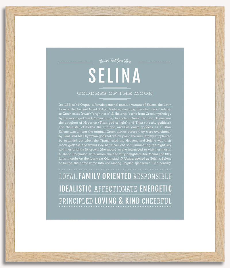 Selina | Name Art Print