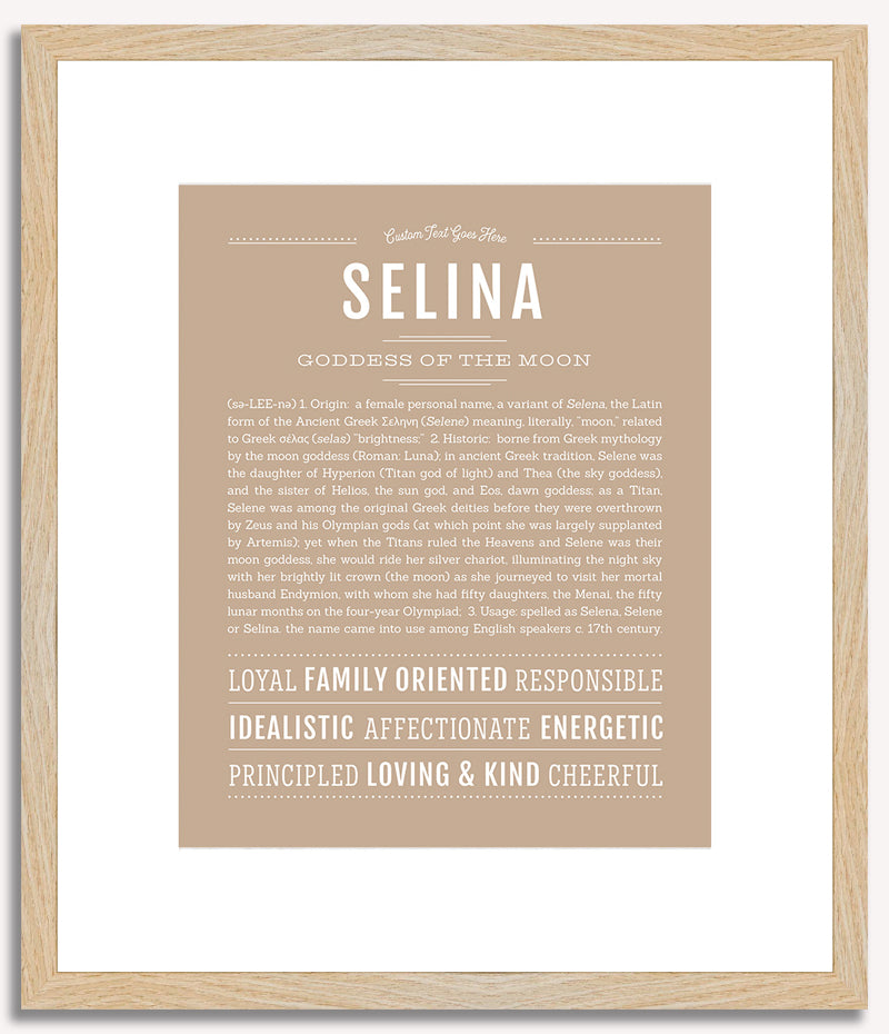 Selina | Name Art Print