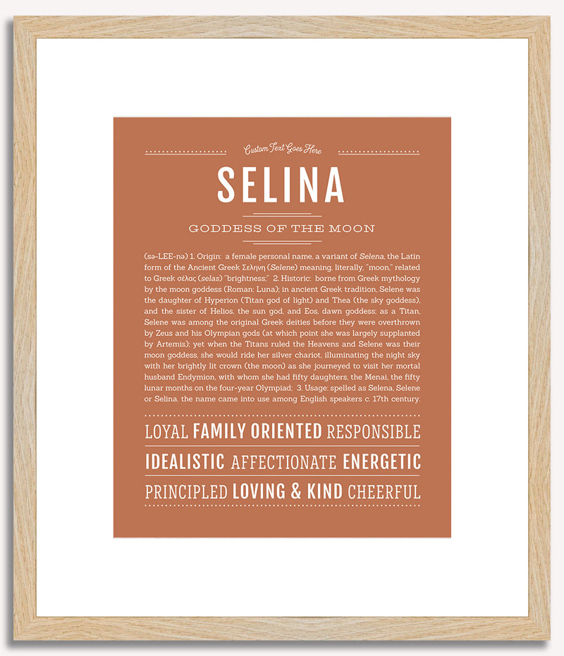 Selina | Name Art Print