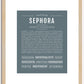 Sephora | Name Art Print