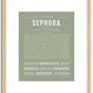 Sephora | Name Art Print