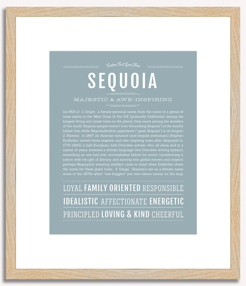 Sequoia (female) | Name Art Print