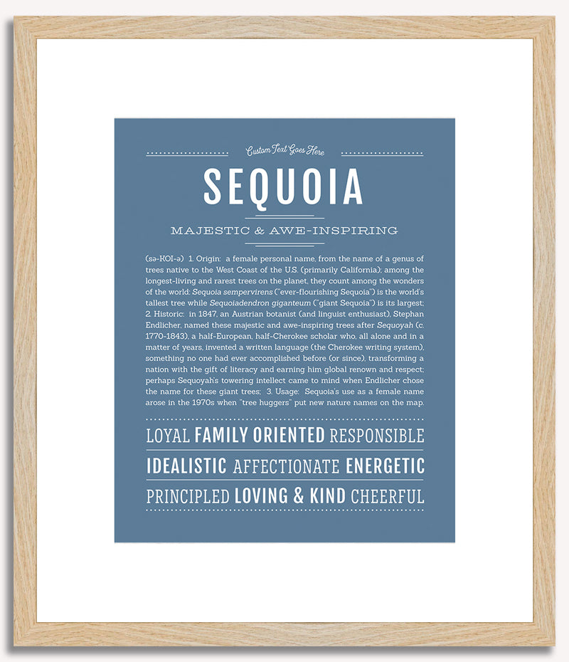 Sequoia (female) | Name Art Print