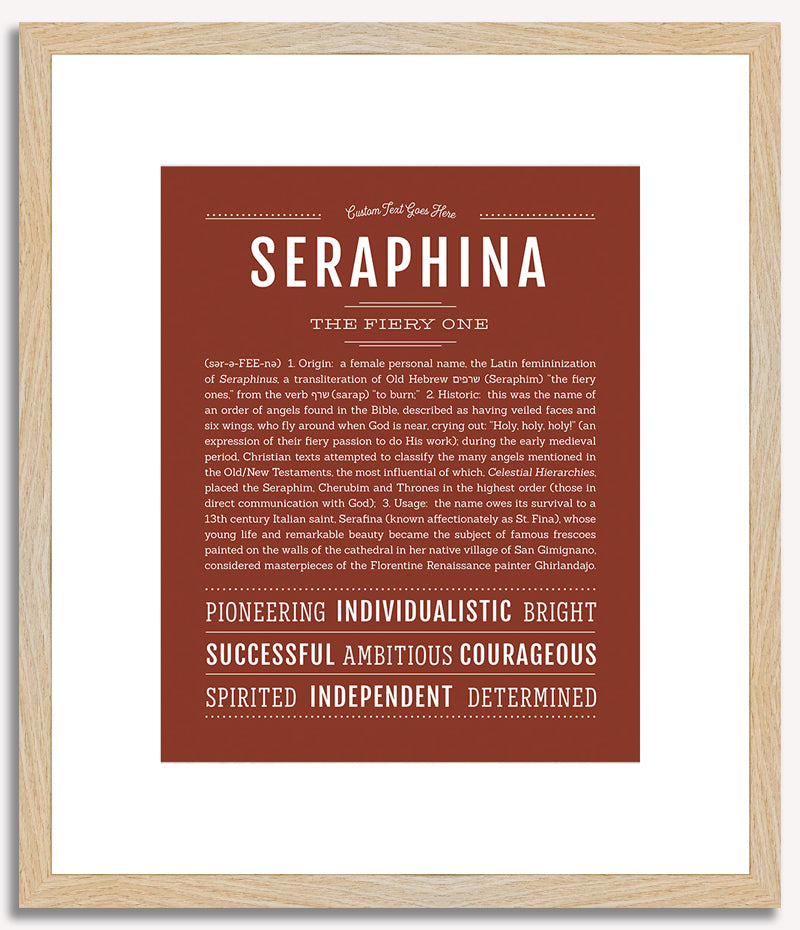 Seraphina | Name Art Print