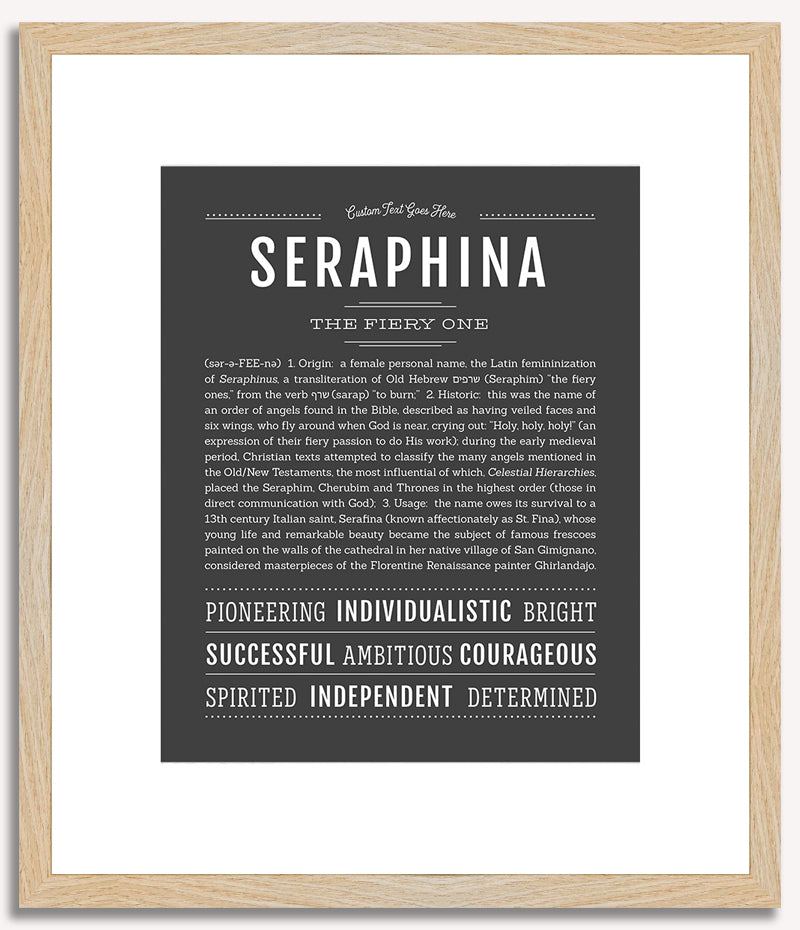 Seraphina | Name Art Print