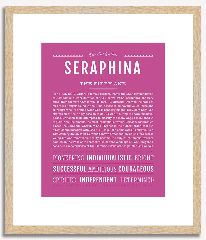 Seraphina | Name Art Print