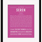 Frame Options | Dark Pink | Black Frame, Matted