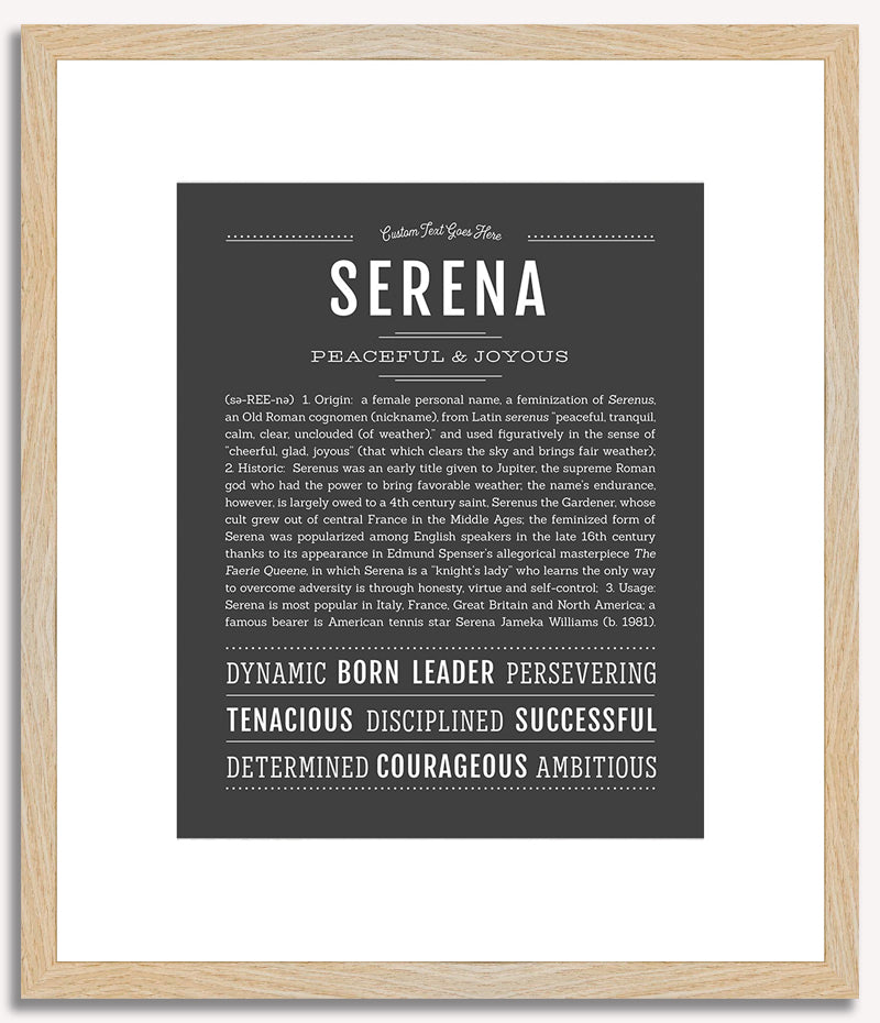 Serena | Name Art Print