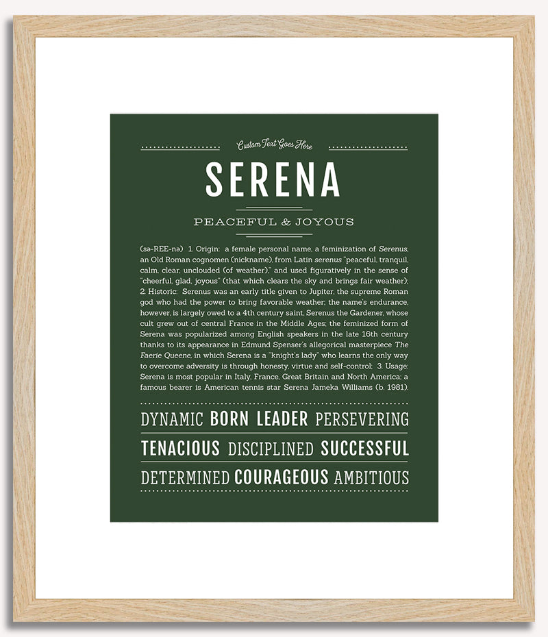 Serena | Name Art Print