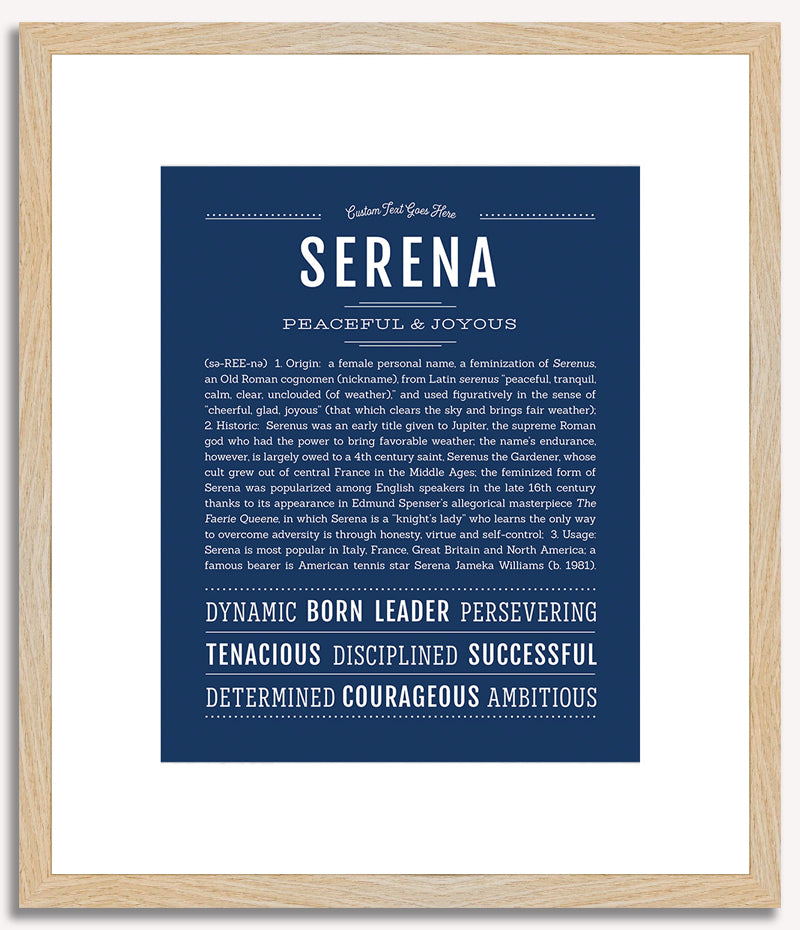 Serena | Name Art Print