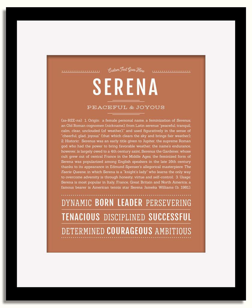 Frame Options | Terra Cotta | Black Frame, Matted