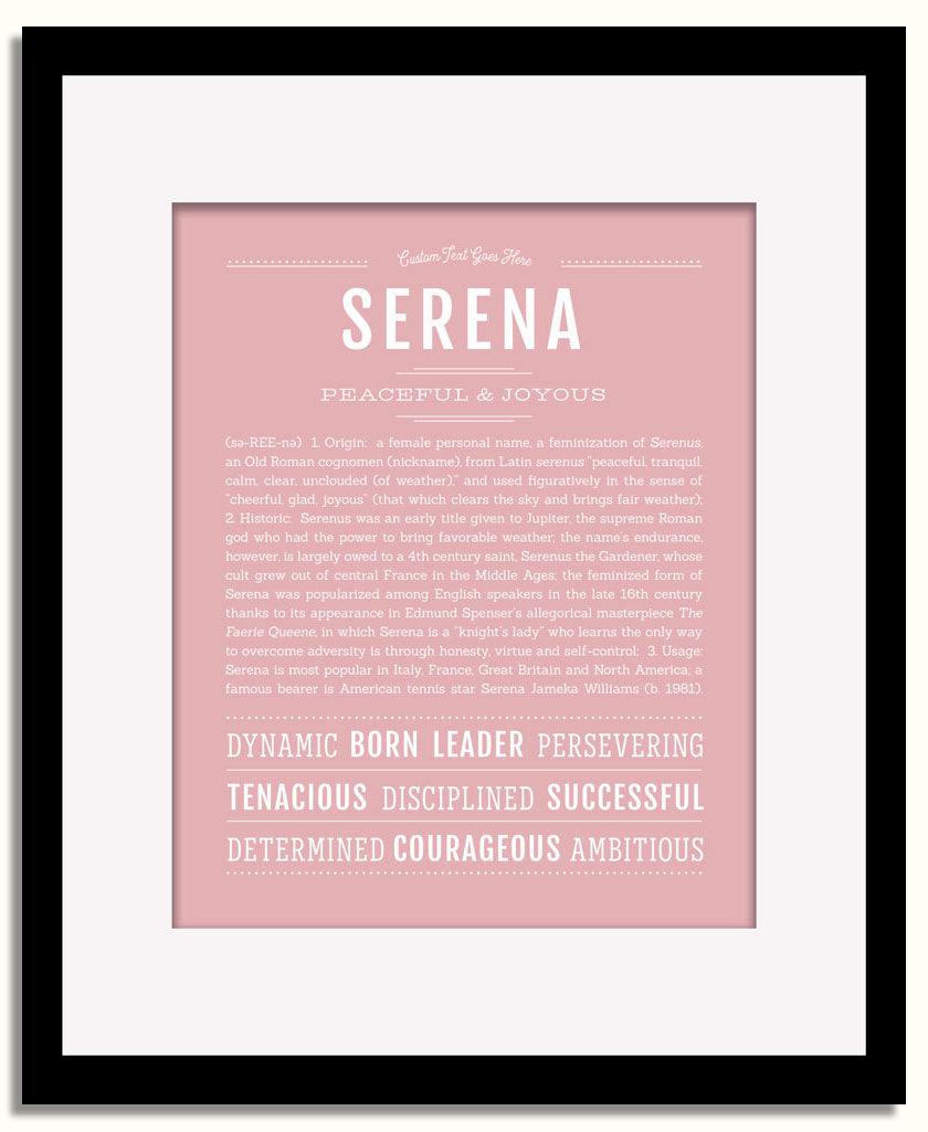 Frame Options | Dusty Rose | Black Frame, Matted