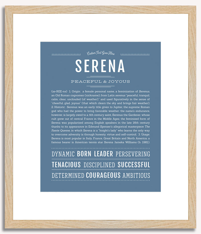 Serena | Name Art Print