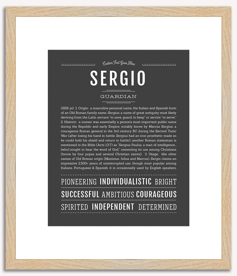 Sergio | Name Art Print