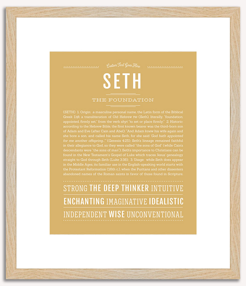 Seth | Name Art Print