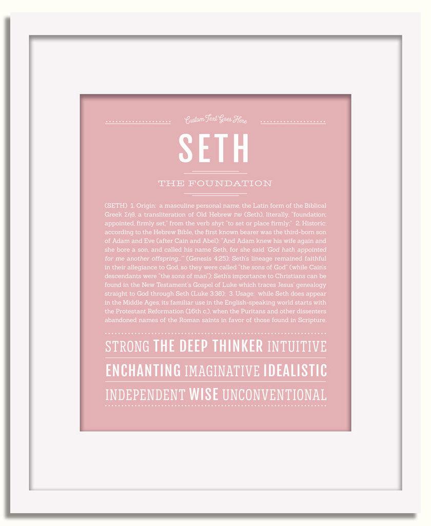 Frame Options | Dusty Rose | White Frame, Matted