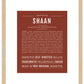 Shaan | Name Art Print