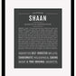 Shaan | Name Art Print