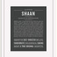Shaan | Name Art Print