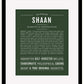 Shaan | Name Art Print