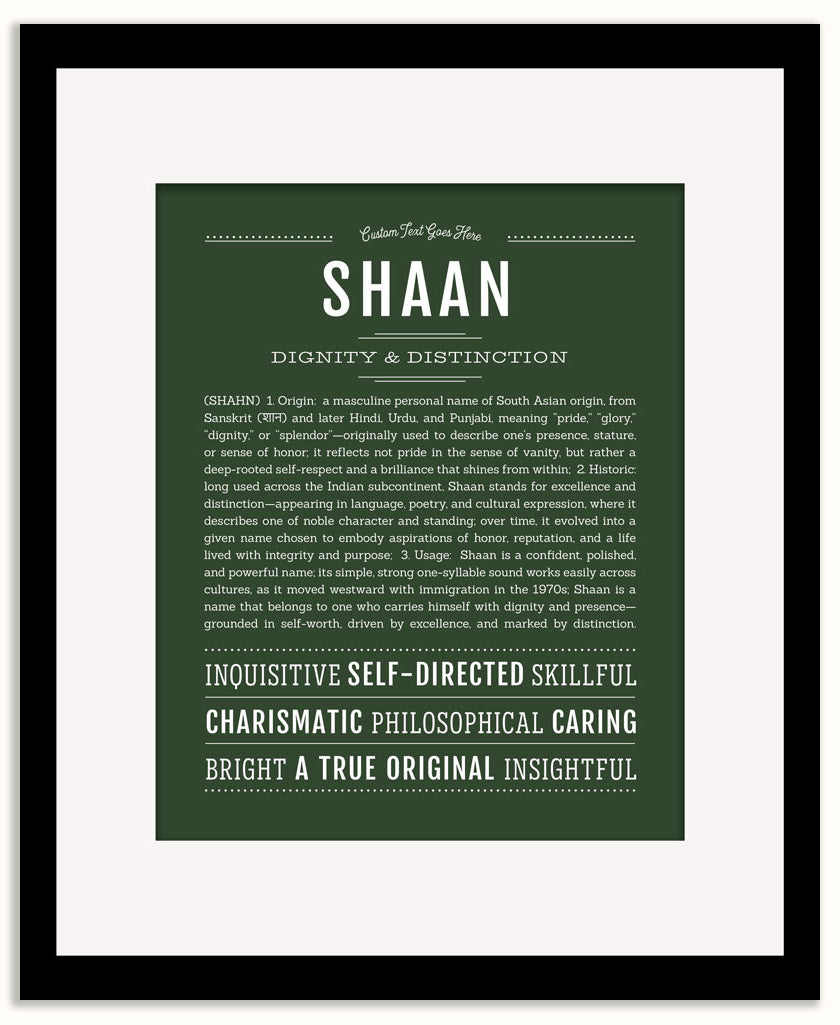 Shaan | Name Art Print