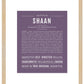 Shaan | Name Art Print