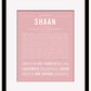 Shaan | Name Art Print
