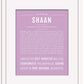 Shaan | Name Art Print