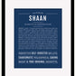Shaan | Name Art Print