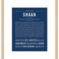 Shaan | Name Art Print
