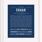 Shaan | Name Art Print