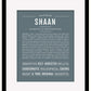 Shaan | Name Art Print