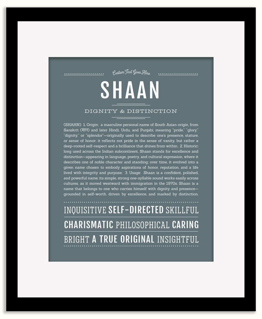 Shaan | Name Art Print