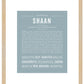 Shaan | Name Art Print