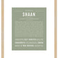 Shaan | Name Art Print