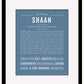 Shaan | Name Art Print