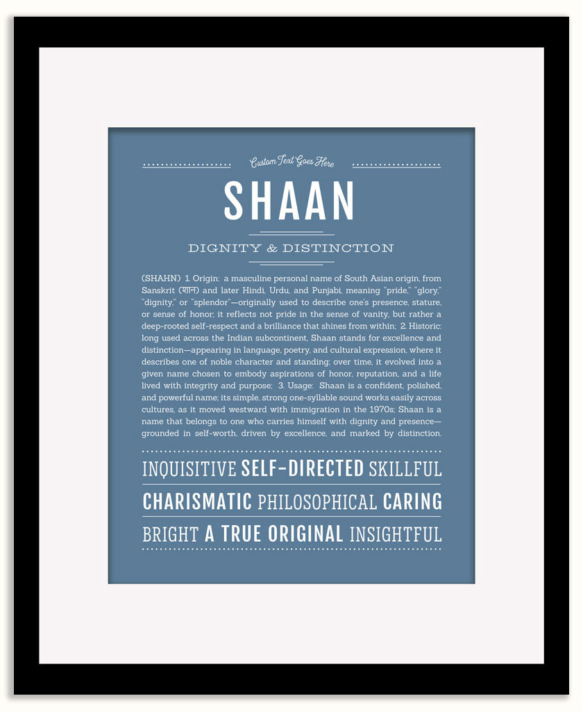 Shaan | Name Art Print