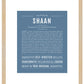 Shaan | Name Art Print