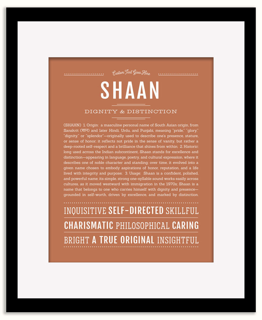 Shaan | Name Art Print