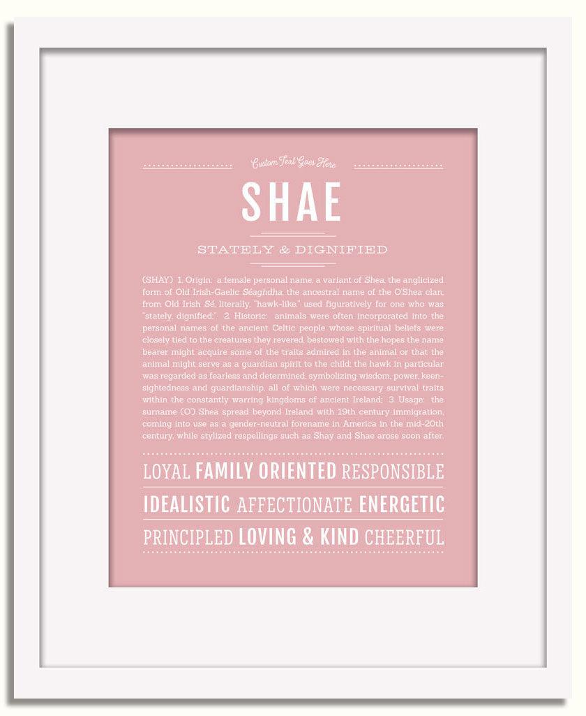 Frame Options | Dusty Rose | White Frame, Matted