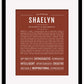 Shaelyn | Name Art Print