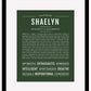 Shaelyn | Name Art Print