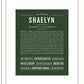 Shaelyn | Name Art Print