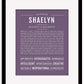 Shaelyn | Name Art Print